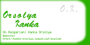 orsolya kanka business card